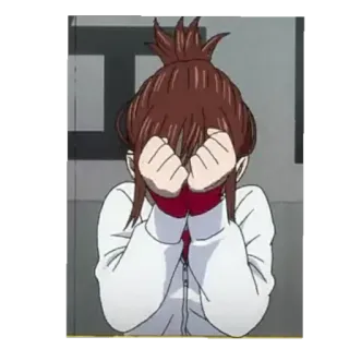 🙈 ac582df6 anime, sad, crying, character, girl whatsapp sticker