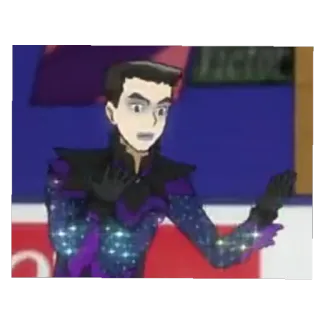 😐 f31e69ca figure skating, anime, sports, ice skating whatsapp sticker