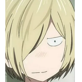 😐 f6d1c004 Yuri Plisetsky Yuri on Ice anime, character, sticker, yuri on ice, yuri plisetsky whatsapp sticker