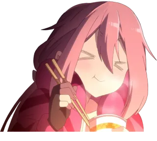 Yuru Camp telegram stickers