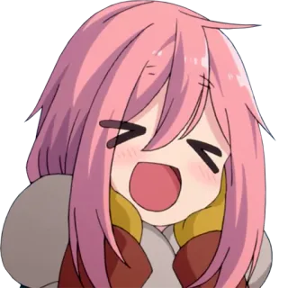 😆 c4b0c3f8 アニメ, 漫画, 幸せ, 女の子, 可愛い, 笑顔 telegram sticker