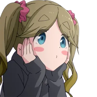 👀 ec1538ff アニメ, 女の子, かわいい, 漫画, カワイイ telegram sticker