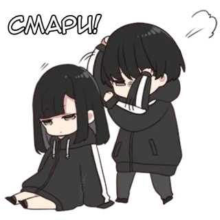 👊 768e23ae СМАРИ! anime, cartoon, characters, emo telegram sticker