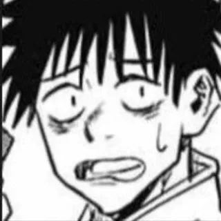 🔗 c35e81f8 anime, manga, scared, exhausted, sweat whatsapp sticker