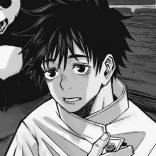 ☠ 1200156a Megumi Fushiguro Jujutsu Kaisen アニメ, マンガ, 魔法使い, 学生 telegram sticker