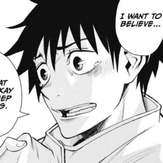 ☠ 3c6489d7 I WANT TO BELIEVE...
AT OKAY KEEP IG. 漫画, アニメ, 悲しい, 希望, 信じる telegram sticker