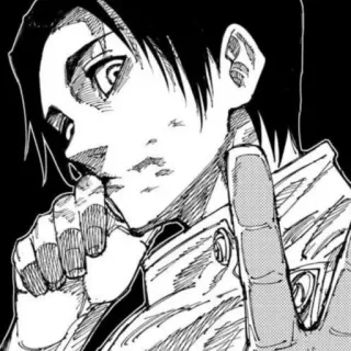 ☠ 3de1eaa0 アニメ, マンガ, シリアス, ポートレート, モノクロ telegram sticker