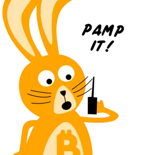 📱 d6c71e71 PAMP IT! rabbit, cryptocurrency, bitcoin, meme, pamp, humor telegram sticker