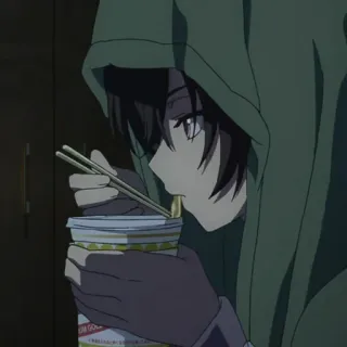 🥀 3dbbb90a Anime, Ramen, Comiendo, Sudadera con capucha telegram sticker