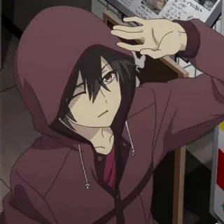 🥀 f783da29 Anime, Sudadera con capucha, Personaje telegram sticker