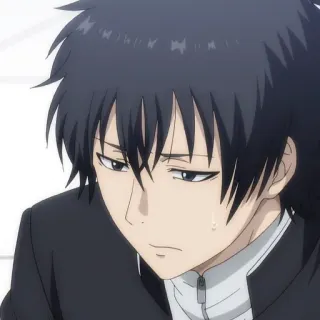 🙂 90f9e49b anime, boy, student, manga, portrait, expression telegram sticker