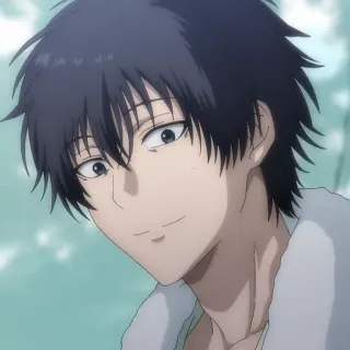 🙂 9e79c403 anime, smiling, man, character, art, face, male telegram sticker