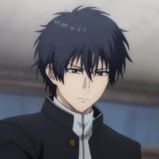 🙂 d2e6f76b anime, male, character, portrait, student, uniform telegram sticker