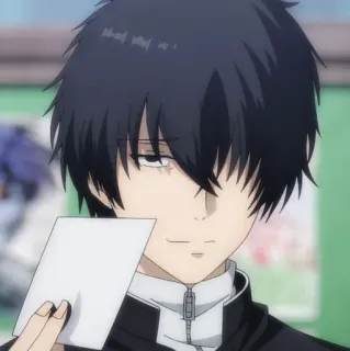 🙂 d77c457a anime, character, portrait, illustration telegram sticker