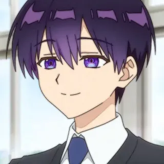 🍪 c7e9cd73 Anime, Jongen, Personage, paars haar, Anime Jongen, Manga telegram sticker