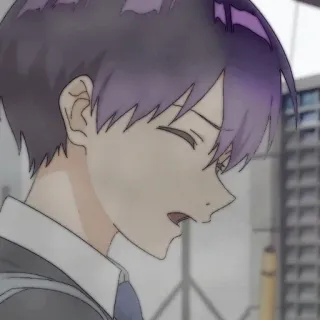 🍪 d88a1796 Anime, Jongen, Schooluniform, Cartoon, Portret, Man telegram sticker