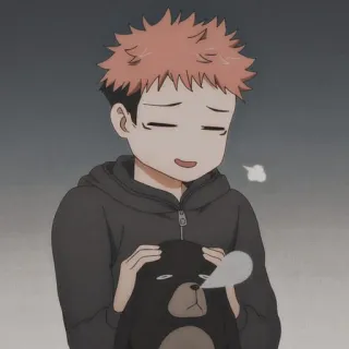 🕸 dfbad4ff Yuji Itadori Jujutsu Kaisen 动漫, 咒术回战, 虎杖悠仁, 角色, 可爱, Q版 whatsapp sticker