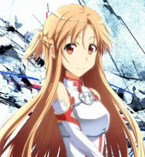 😍 36737541 Asuna Yuuki Sword Art Online Anime, Schwert, Fantasy, Rüstung, Sword Art Online, Asuna, Yuuki telegram sticker