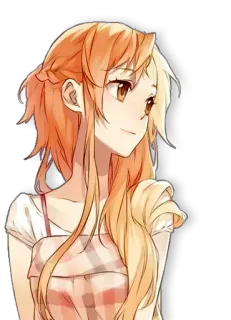 😍 7d265ad0 Asuna Yuuki Sword Art Online Anime, Asuna, Sword Art Online, SAO, Charakter, Mädchen, Kawaii telegram sticker