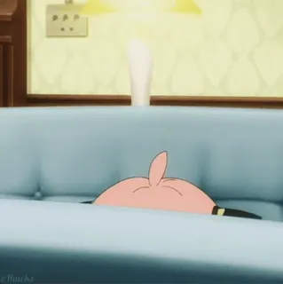 💕 4e65ea32 Anya Forger Spy x Family anya, spy x family, anime, cartoon, couch, lustig telegram sticker