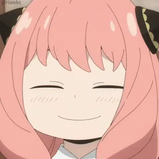 💕 605435ad Anya Spy x Family Anime, Cartoon, Anya, Spy Family, Süß, Lächeln telegram sticker
