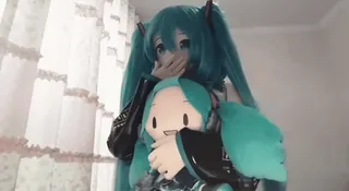 💕 b3f07ac9 Hatsune Miku Anime, Cosplay, Miku, Hatsune Miku, Vocaloid, Süß, Plüschtier telegram sticker