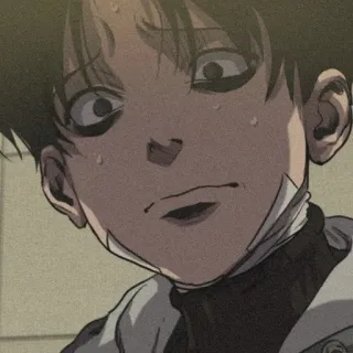 🐾 6d92dae4 Anime, Manga, Sueur, Inquiet, Personnage d'anime whatsapp sticker