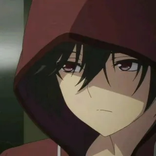 ✨ 3ff057a9 애니메이션, 캐릭터, 후드티, 남성 telegram sticker