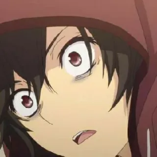 ✨ 8f1484ec 애니메이션, 충격, 놀람, 후드티, 캐릭터, 표정 telegram sticker