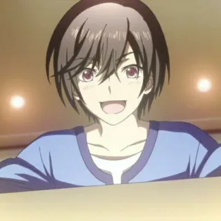 ✨ a926cbe8 애니메이션, 소년, 미소, 만화, 쾌활한, 캐릭터 telegram sticker