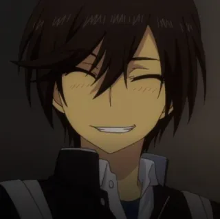 🦅 1bd4d4a3 anime, sonrisa, personaje whatsapp sticker