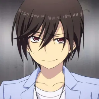 🍫 96b14b78 Anime, Charakter, Männlich, Grinsend, Animiert, Porträt whatsapp sticker