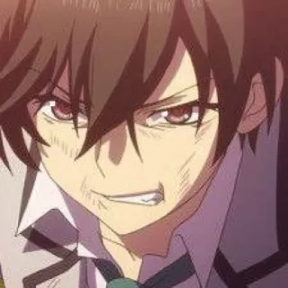 🍫 a0e5749d Anime, Wütend, Männlich, Charakter, Wild, Ernst whatsapp sticker