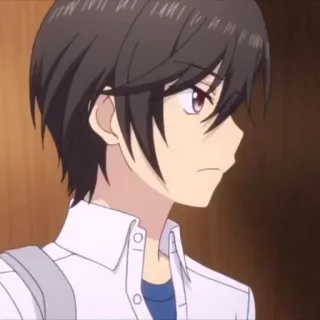 🪐 408f7f89 Аниме, Персонаж, Парень, Школьная форма whatsapp sticker