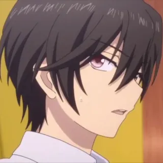 🧷 9c5b5368 Аниме, Парень, Лицо, Портрет whatsapp sticker