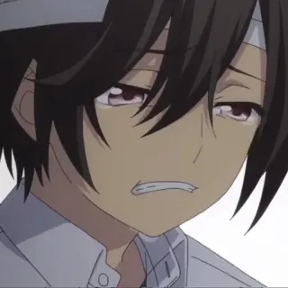 🪐 d6b7a455 Аниме, Грустный, Плачущий, Мужской whatsapp sticker