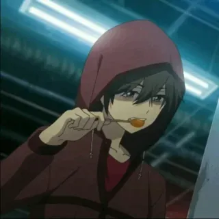 ⚡️ 4c3ff9b3 Аниме, Парень, Толстовка, Леденец, Подросток telegram sticker