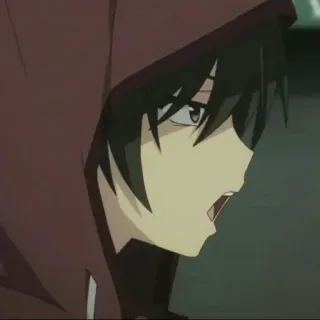 ⚡️ ed024f88 Аниме, Мультфильм, Мужчина, Худи, Серьезный, Злой telegram sticker