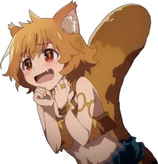 🤩 7b92a945 Anime, Tupai, Kemonomimi, Imut, Gadis, Karakter, Telinga Binatang telegram sticker