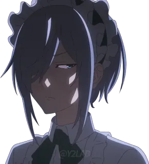 😠 c0d671bd @Y2LAR Anime, Maid, Karakter, Stiker telegram sticker