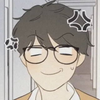 💱 8212d01e Anime, Manga, Zły, Kreskówka, Okulary, Postać telegram sticker