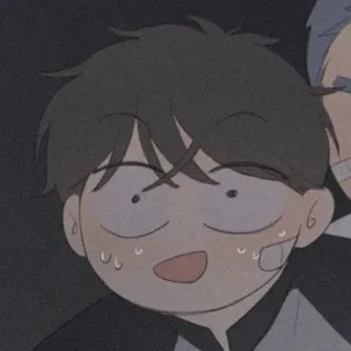 💱 8d7858b9 anime, kreskówka, wyraz, śmieszne, zszokowany telegram sticker