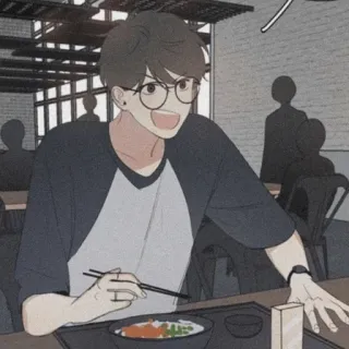 💱 e8aa1956 Kreskówka, Jedzenie, Azjatycki, Pałeczki, Jedzenie, Ilustracja telegram sticker