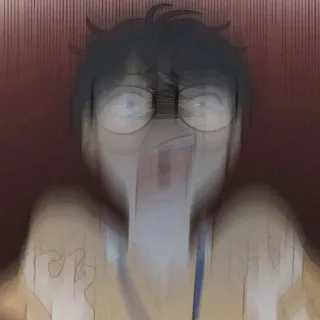 🧸 24ac27a2 anime, zszokowany, przestraszony, strapiony, strach, krzyczący, panika, kreskówka telegram sticker