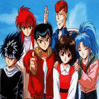 Yu Yu Hakusho by @Dzha_bog telegram stickers