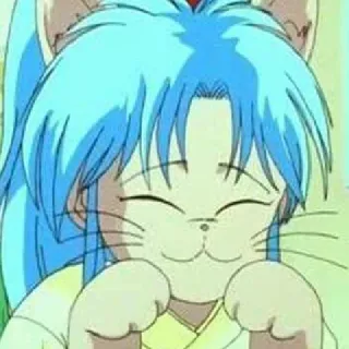 😸 7d51db77 Anime, Nekomimi, Kawaii, Mignon, Manga telegram sticker