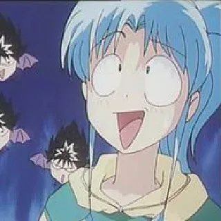 😨 815c79df Animé, Dessin animé, Tête drôle, Excité, Animation telegram sticker