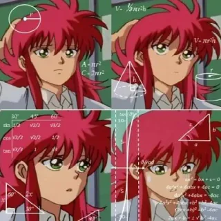 Yu Yu Hakusho by @Dzha_bog telegram stickers