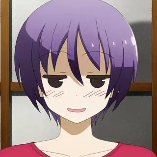 🍁 7fee99e6 Animé, Manga, Personnage, cheveux violets telegram sticker