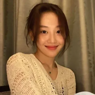 ✨ dd9884d5 wanita, potret, senyum, orang, wajah whatsapp sticker